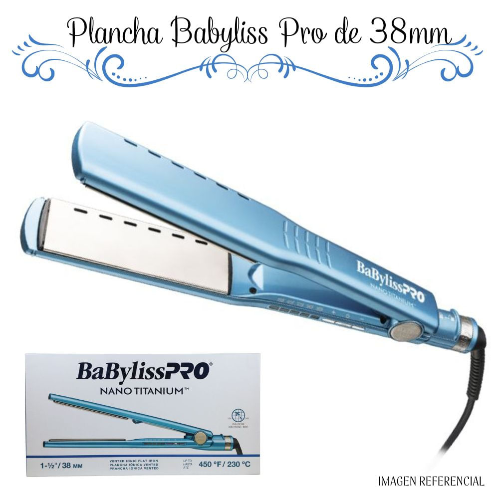 Nano Titanium Rizador Ionico Babyliss Pro Plancha Alisadora Y