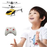 Helicóptero RC Control Remoto Amarillo Recargable Resistente Caídas Mini Dron Teledirigido Genieka