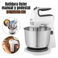 Batidora Oster de mano y pedestal Con Tazon de Acero-FPSTHS3612