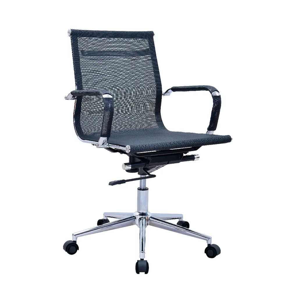 Silla de Oficina Ergonómica Miami Gerente Malla Negro Ofideas