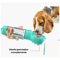 Bebedero Comedor Limpiador Portátil de 500ml para Mascotas