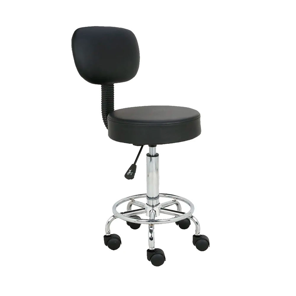 Silla Multiuso Giratoria Regulable En Altura Boston Con Espaldar Negro Ofideas