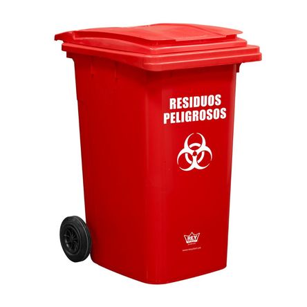 Tacho recolector 239 litros Residuos peligrosos Reyplast