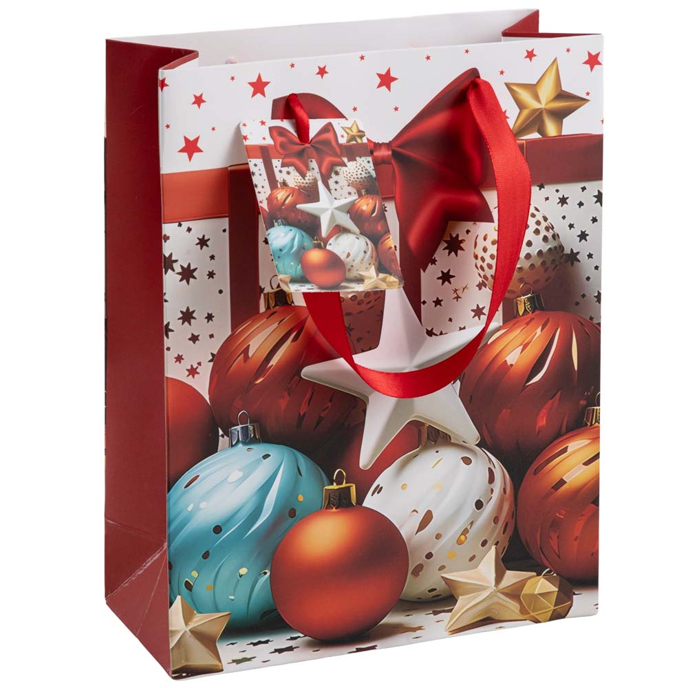 Bolsa Regalo Bolas de Navidad Mediana CLASS&WORK