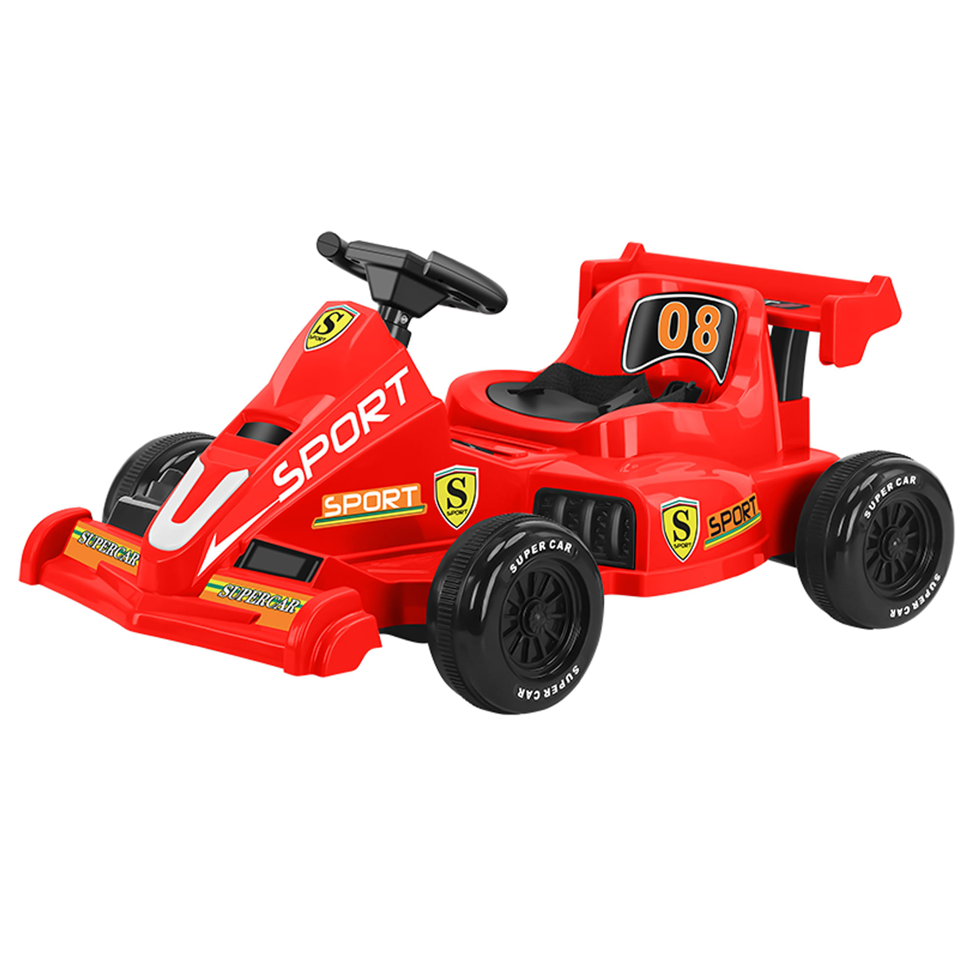 Auto a batería Go Kart Rojo LB-08 BABY KINGDOM