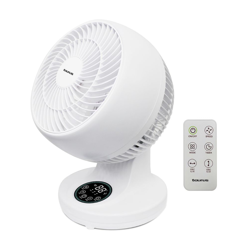 Ventilador de Mesa Taurus Recirculador Turbo Digital 45W Blanco