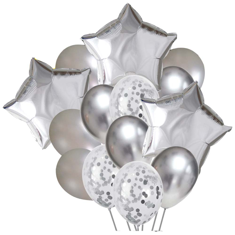 Globos OLEGO Bouquette Plata 14un