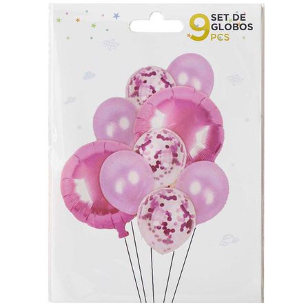 Set de Globos Rosado CLASS&WORK 16piezas - Promart