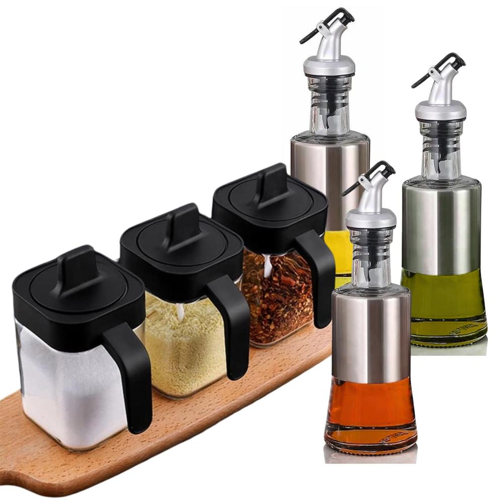 Dispensador de Aceite más Condimentero Especiero X6