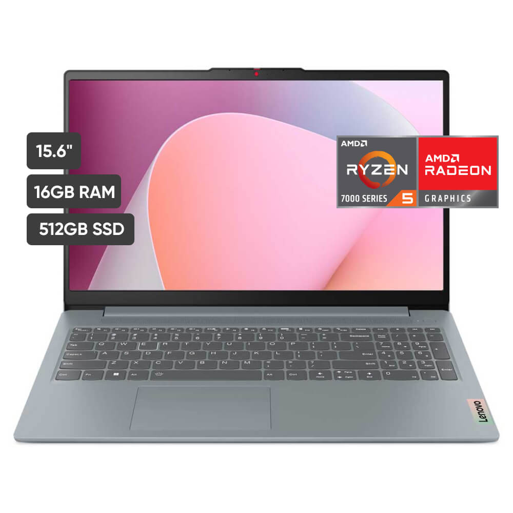 Notebook LENOVO Slim 3 15.6"" AMD Ryzen 5 16GB 512GB SSD + Maletín