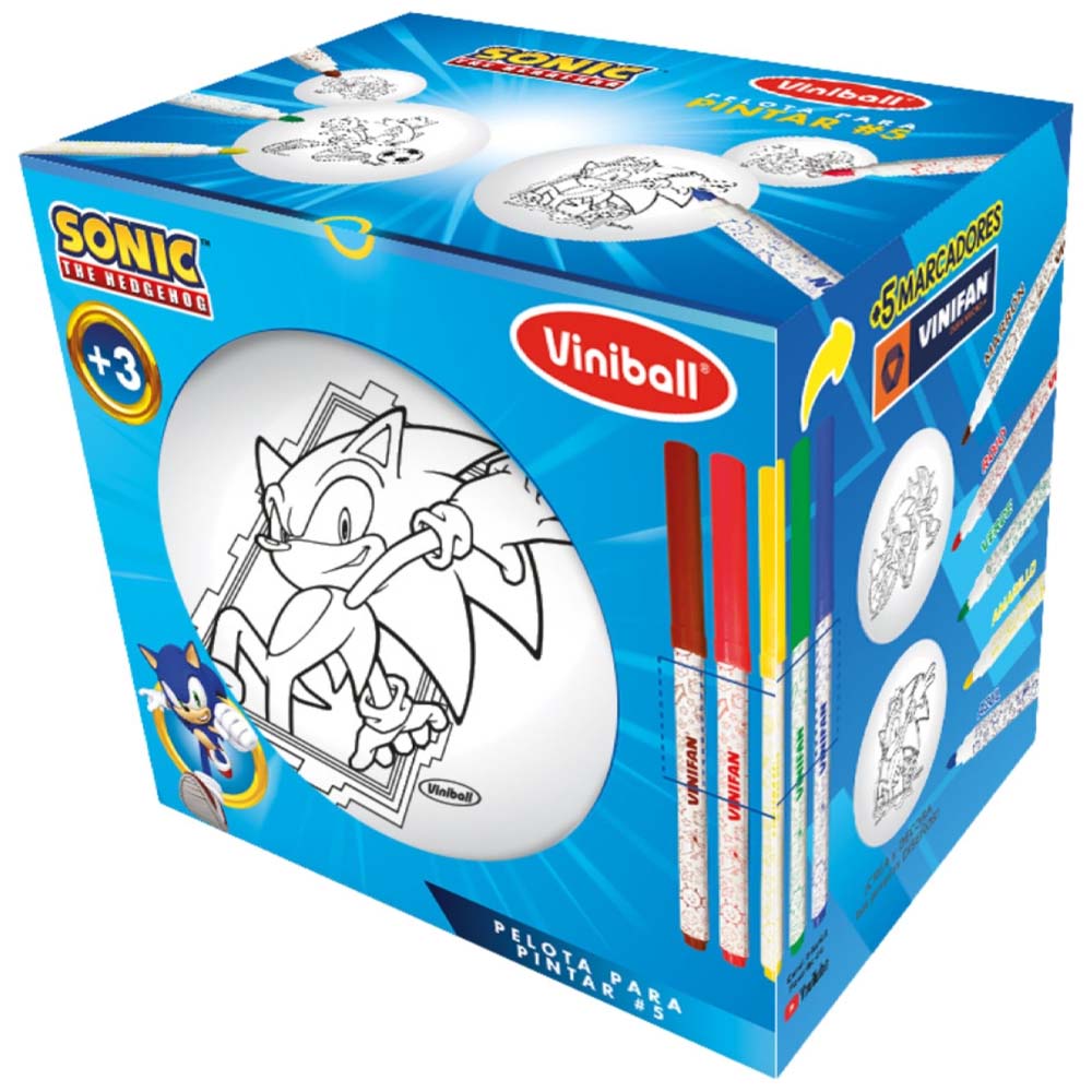 Pelota Para Pintar Sonic 1 VINIBALL