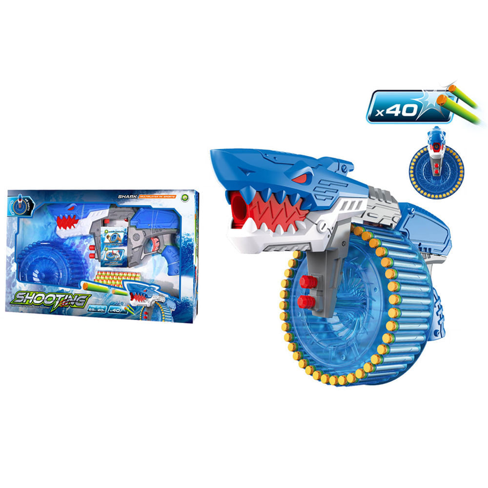Lanzador Tiburon 40 Dardos LUO QI TOY 60693