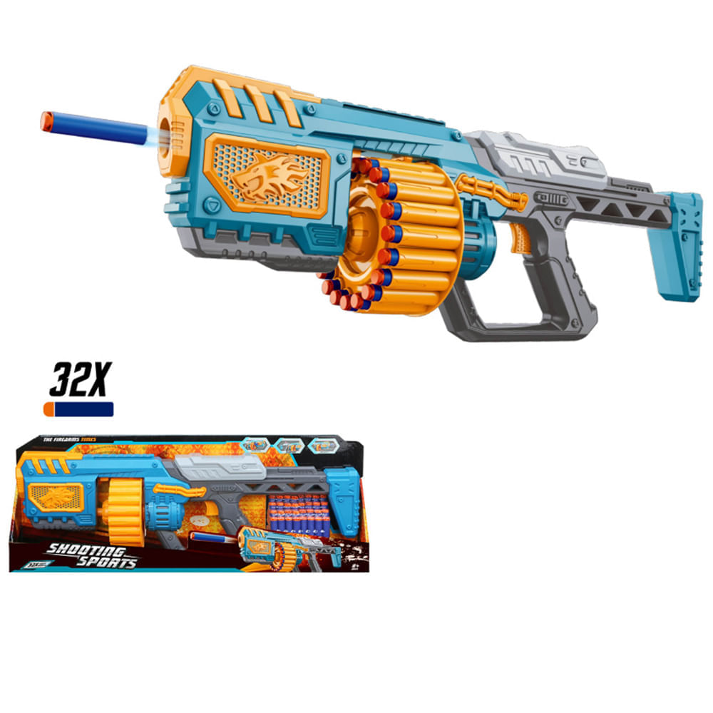 Lanzador Turbo 32 Dardos LUO QI TOY Dy7001