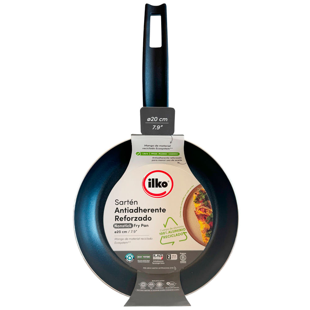 Sartén ILKO 20cm Cool Gray Aluminio Reciclado