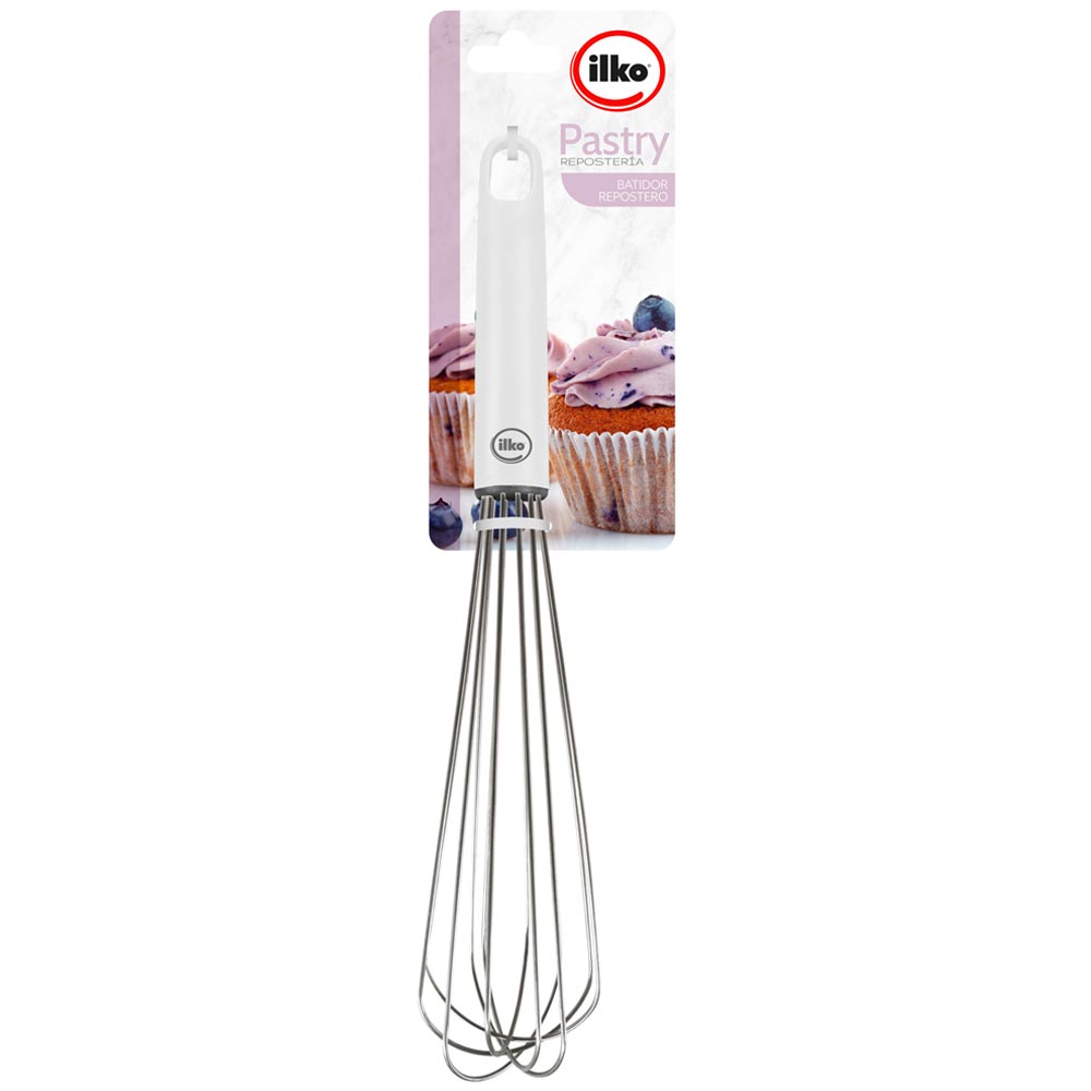 Batidor ILKO Pastry Blanco y Plateado