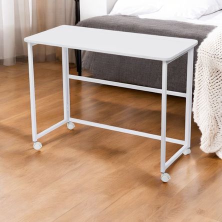 Mesa Plegable de Madera Modelo CM425271 Blanco 100cm