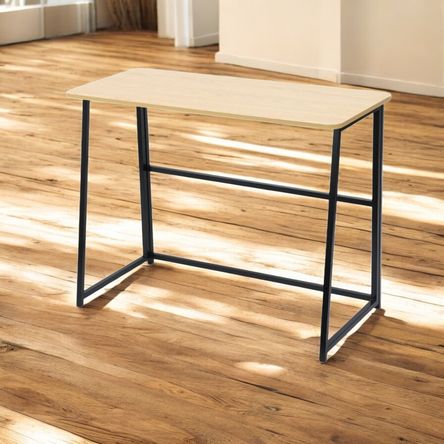 Mesa Plegable Madera Modelo CM42528 Beige 100 cm