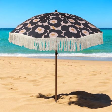 Sombrilla Parasol de Poliéster Beige 160cm Modelo CM425292