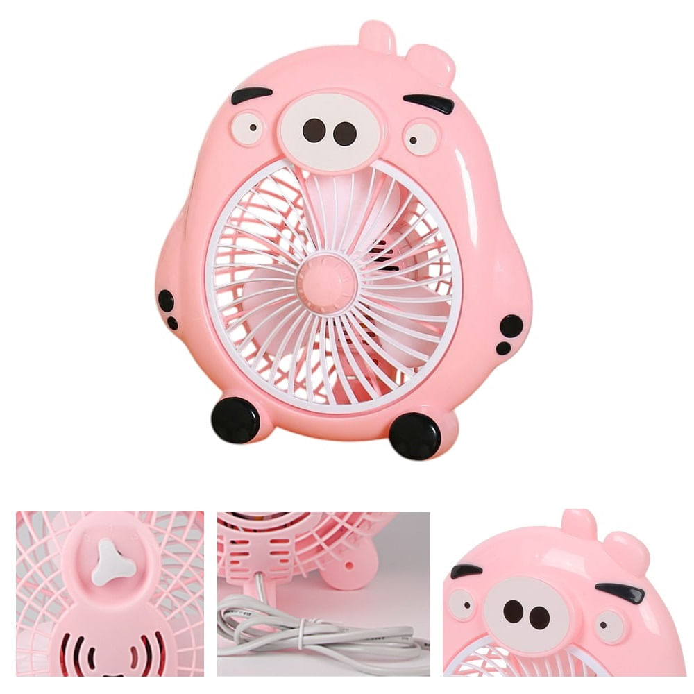 Ventilador de Mesa 2 Niveles para Oficina Cerdito