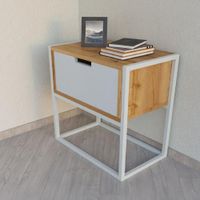 Velador Industrial Labina Duna con Blanco Coricha Home
