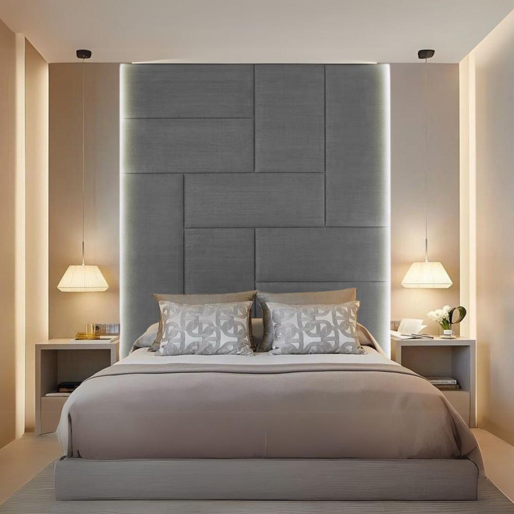 Cabecera Baraka Home Arhus 1.5 Plz - Gris Claro