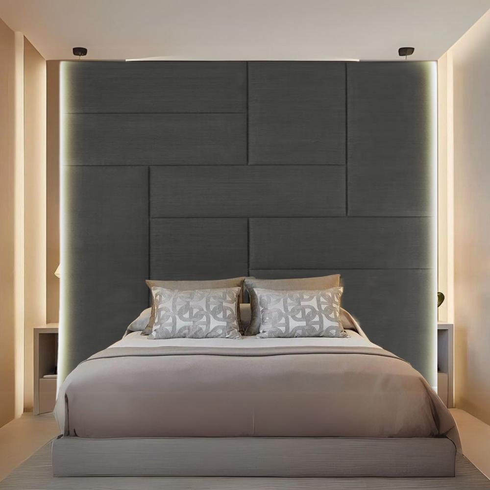 Cabecera Baraka Home Arhus King - Gris Oscuro