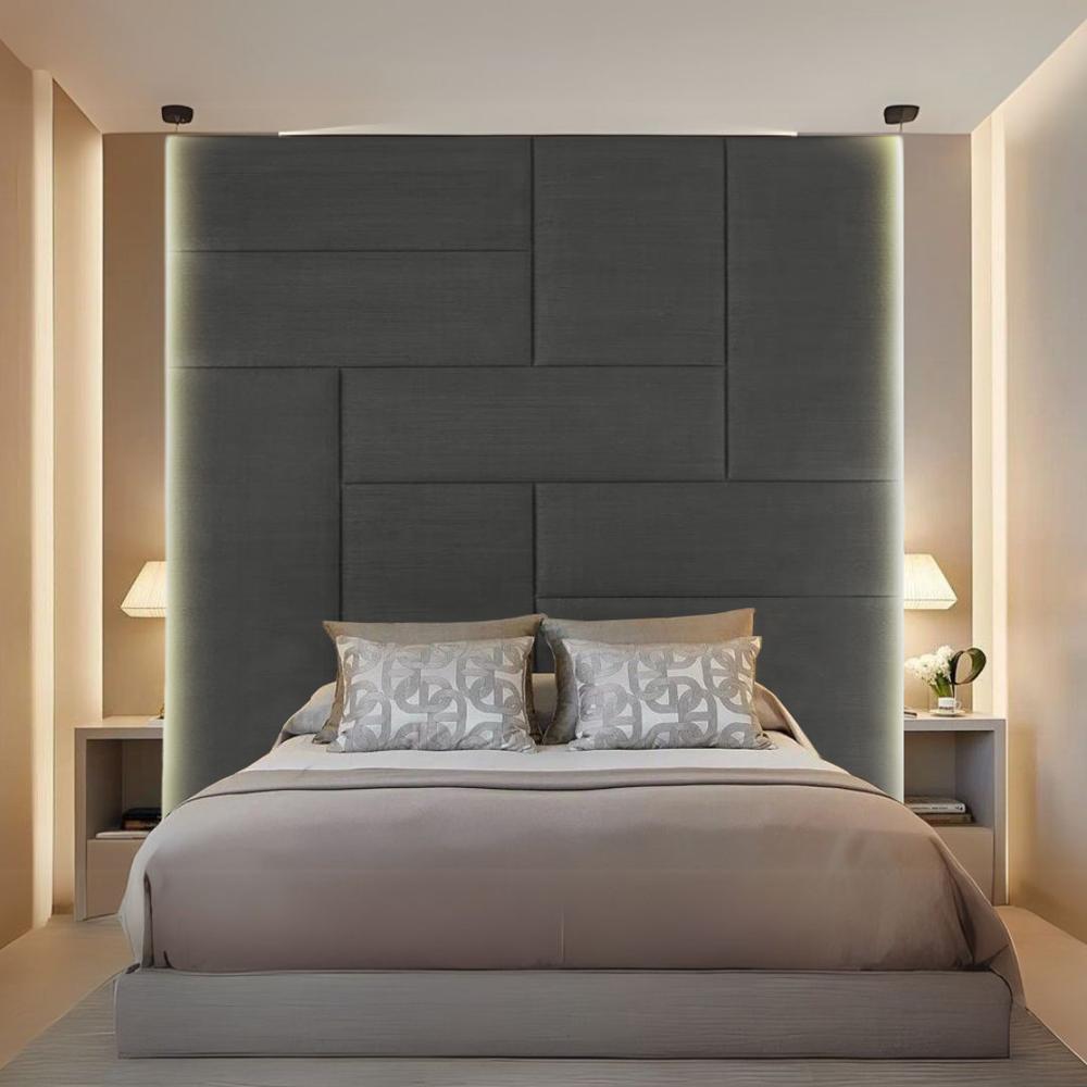 Cabecera Baraka Home Arhus Queen - Gris Oscuro