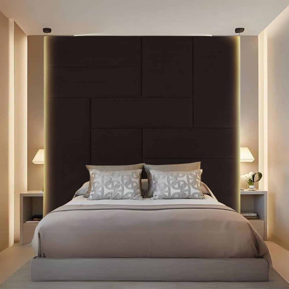 Cabecera Baraka Home Arhus Queen - Chocolate