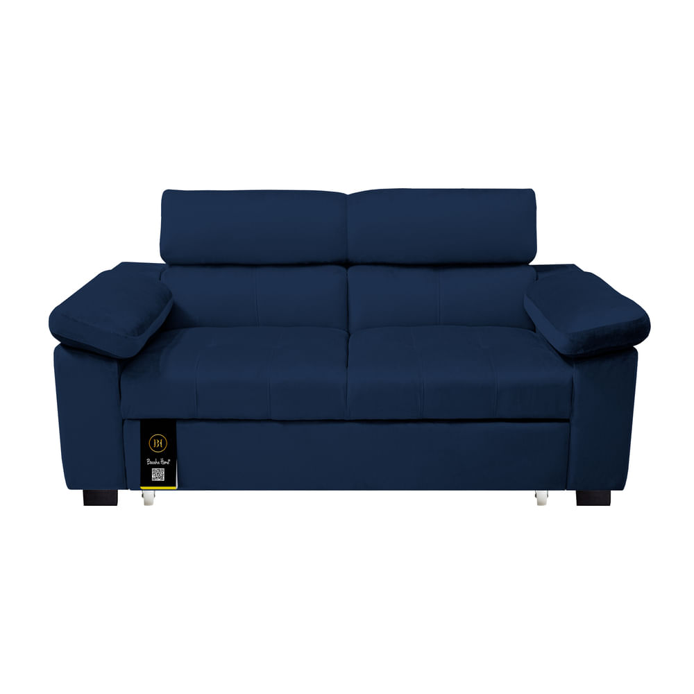 Sofá Cama Baraka Home Baltimore 2 Plz - Azul Marino