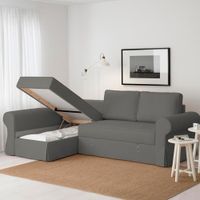 Sofá Cama Multifuncional Kamenica 3 cuerpos - Gris Oscuro