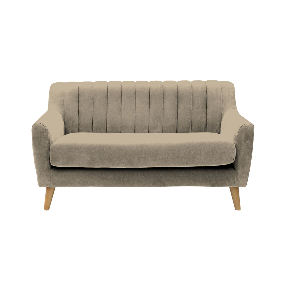 Sofá Vintage Louth Cong 3 Cuerpos - Beige Claro