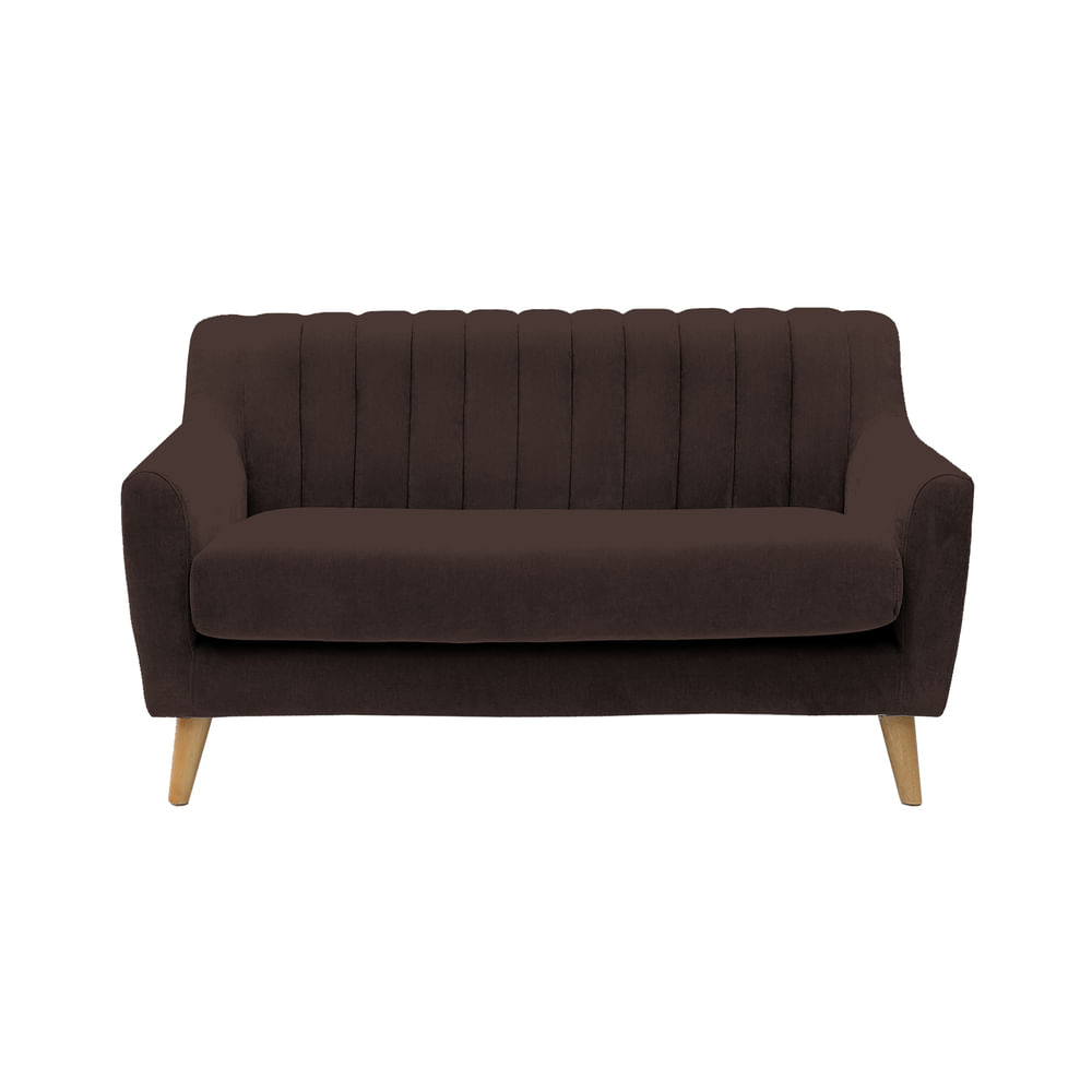 Sofá Vintage Louth Cong 3 Cuerpos - Chocolate