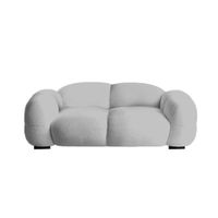 Sofá Moderno Nube 2 Cuerpos - Gris Claro
