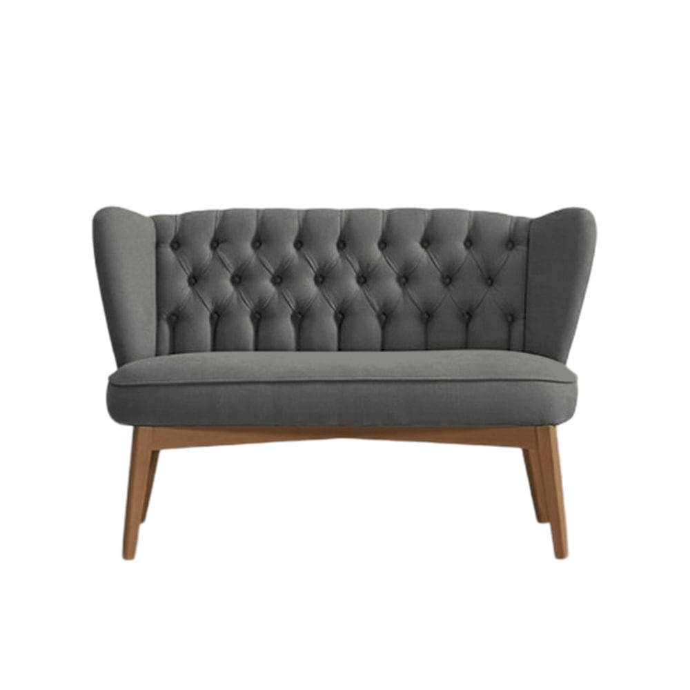 Sofá Chester Pearl 2 Cuerpos - Gris Oscuro