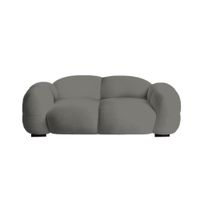 Sofá Moderno Nube 2 Cuerpos - Gris Oscuro