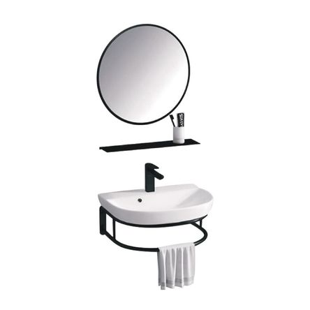 Vanitorio Cerámico Bertha Negro Modelo VN0003 Vanitorio Cerámico Bertha Negro Modelo VN0003