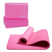 Mat de Yoga Grueso 15mm + Bloque de Yoga y Pilates