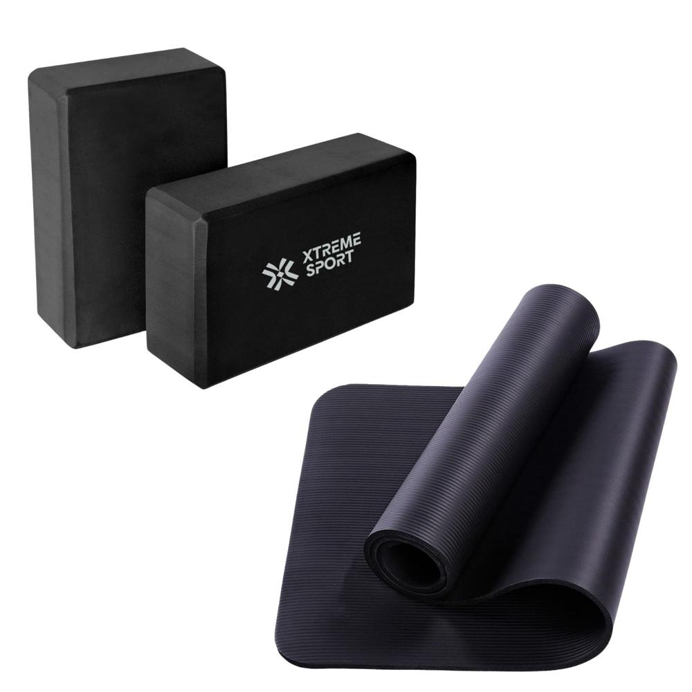 Mat de Yoga Grueso 15mm + Bloque de Yoga y Pilates