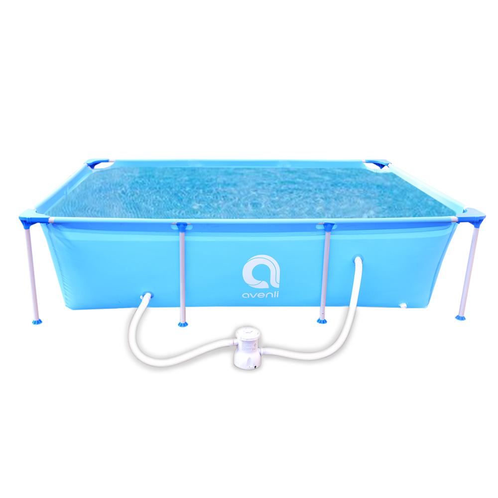 Piscina con Filtro 2612L 66x179x258 cm Celeste