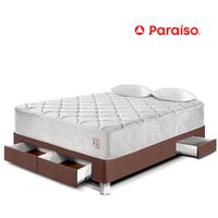 Cama Pocket Max 2 Plazas Con Cajones Chocolate