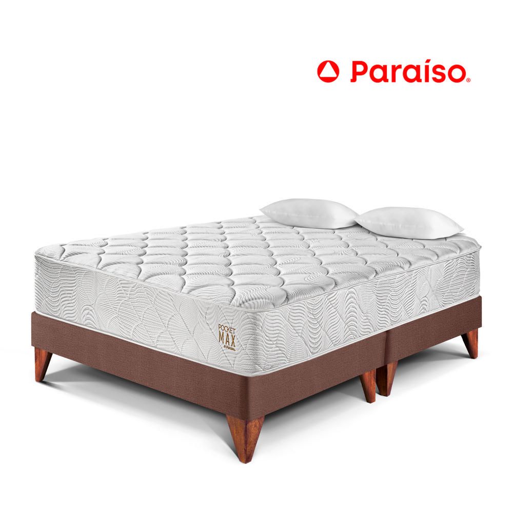 Cama Europea Pocket Max King Chocolate
