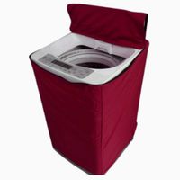 Funda Para Lavadoras Lona Grueso 10 - 15kg Guinda