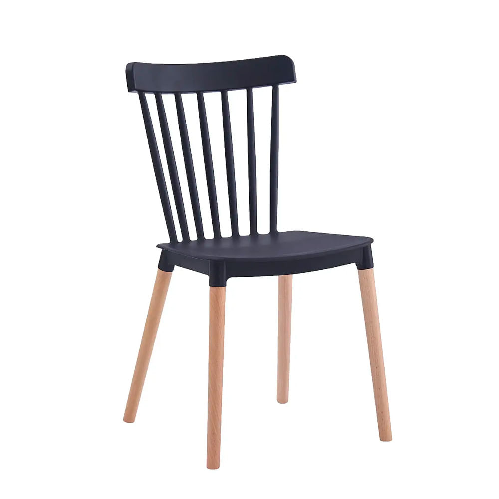 Silla De Comedor Diseño Fio Polipropileno Negro Ofideas