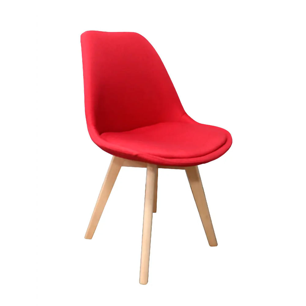 Silla De Comedor Diseño Brenda Acolchado Rojo Ofideas