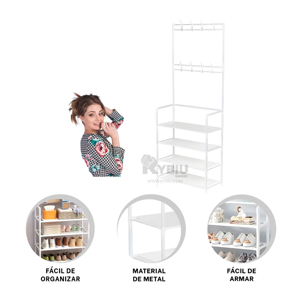 Estante Funcional para Zapatos en Blanco Y+Regalo Stickers
