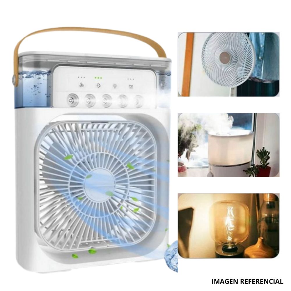 Ventilador Aire Frio Ventilador Humidificador Portátil Stock Lider - 3 Velocidades, Refrigeración Por Agua, Para Oficina O Hogar Ventilador 3 Velocidades Silencioso