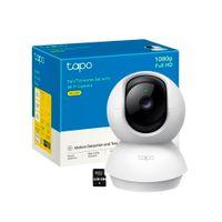 Cámara Vigilancia Tapo C200C Full HD 2MP Tp-Link WiFi Comunicación 2 vías Gira 360 +SD 128GB