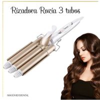Rizadora de Cabello Rozia 3 Tubos - Tenaza