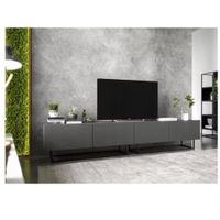 Mesa de TV Moderna Tupac Grafito R&R MUEBLES