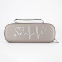 Estuche para Estetoscopio y Accesorios Clásico Grey Silver Plata